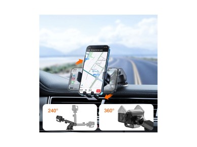 Suporte para smartphone Joyroom para painel de carro, preto (JR-ZS283)
