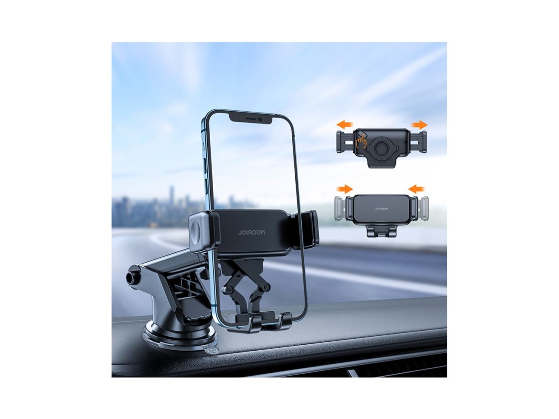 Suporte para smartphone Joyroom para painel de carro, preto (JR-ZS283)