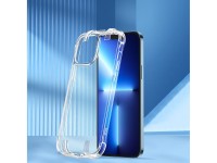 Funda Joyroom Defender Series para iPhone 13 Pro, carcasa resistente con ganchos y soporte, transpar