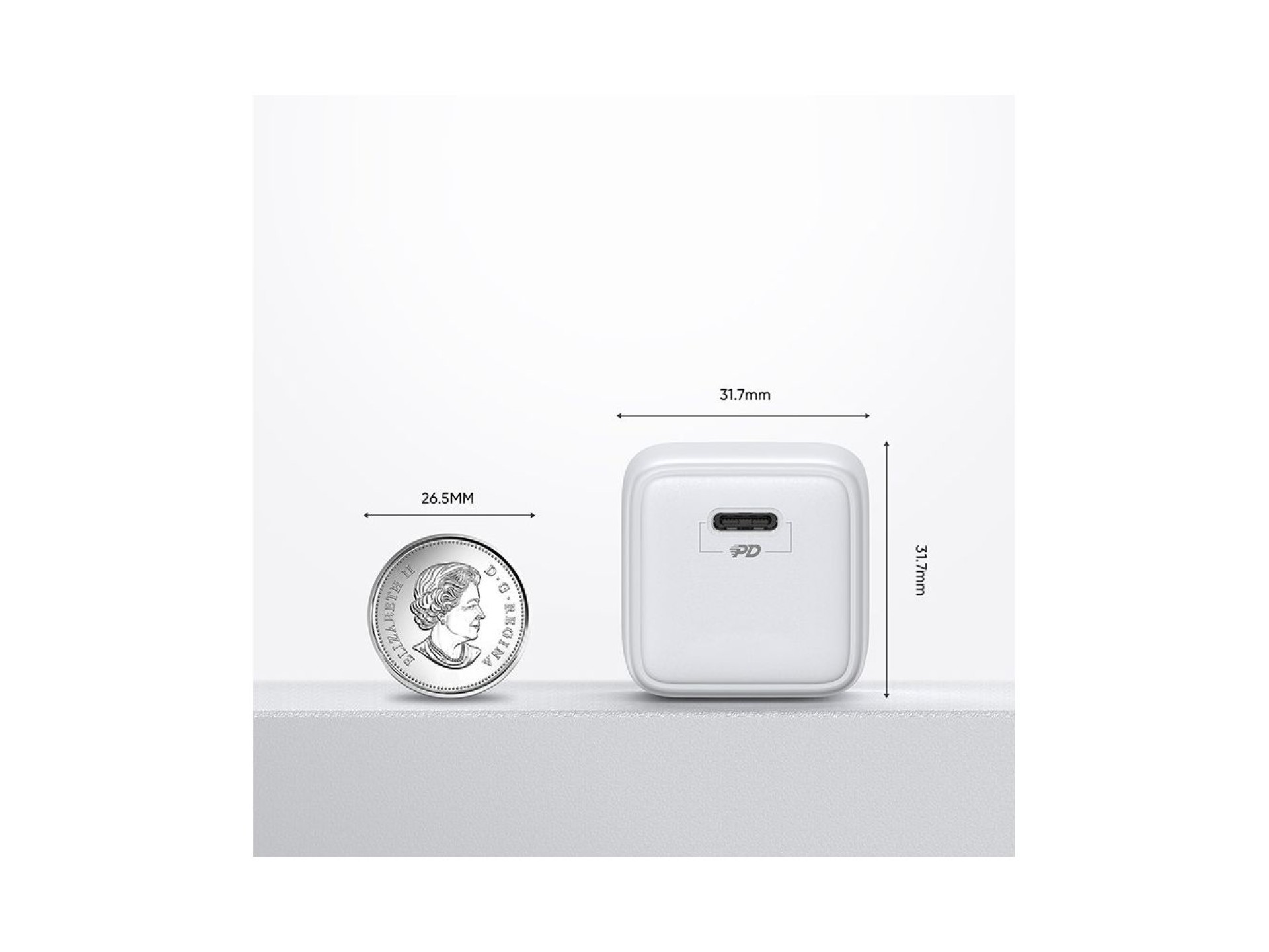 Cargador de pared rápido Joyroom USB Tipo C 25W 3A Enchufe europeo blanco (L-P251)