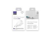 Cargador de pared rápido Joyroom USB Tipo C 25W 3A Enchufe europeo blanco (L-P251) Cargador de pared rápido Joyroom USB Tipo C 25W 3A Enchufe europeo blanco (L-P251)