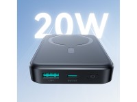 Joyroom JR-W020 20W 10000mAh MagSafe Power Bank + USB-C - USB-C 0.25m Cable - Black Joyroom JR-W020 20W 10000mAh MagSafe Power Bank + USB-C - USB-C 0.25m Cable - Black