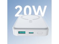 Batería externa Joyroom JR-W020 de 20 W y 10000 mAh con MagSafe + USB-C - Cable USB-C de 0,25 m - co Batería externa Joyroom JR-W020 de 20 W y 10000 mAh con MagSafe + USB-C - Cable USB-C de 0,25 m - co