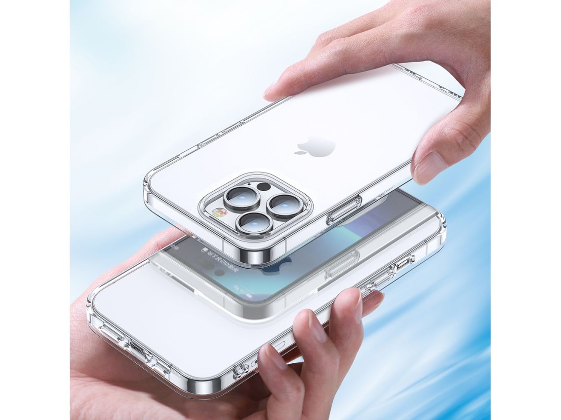 Funda Joyroom 14X para iPhone 14 Plus, carcasa resistente transparente (JR-14X3)