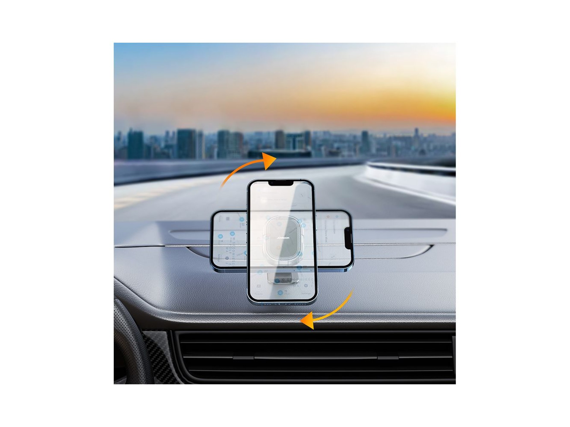 Joyroom magnetic phone holder for dashboard gray (JR-ZS311)