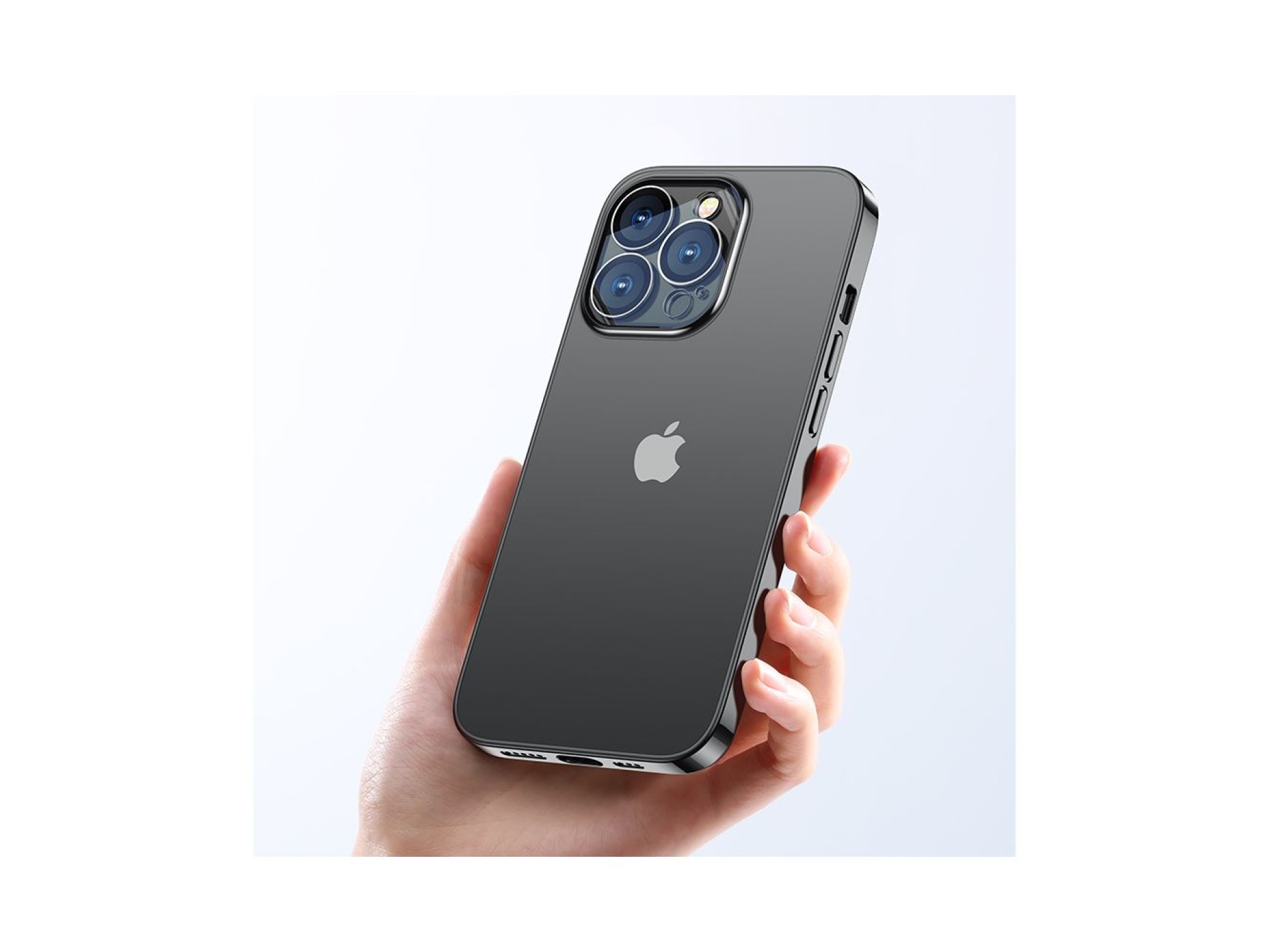 Funda Joyroom 14Q para iPhone 14 Plus con marco metálico negro (JR-14Q3-black)