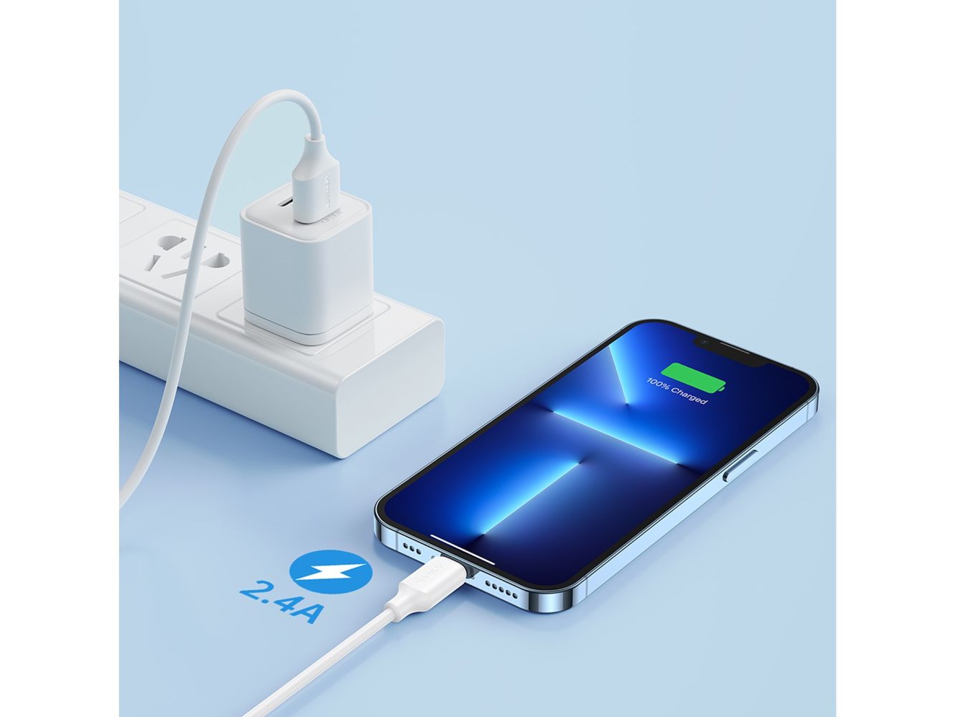 Joyroom Long-Lasting Series A9 USB-A / Lightning 2.4A cable 1m - white
