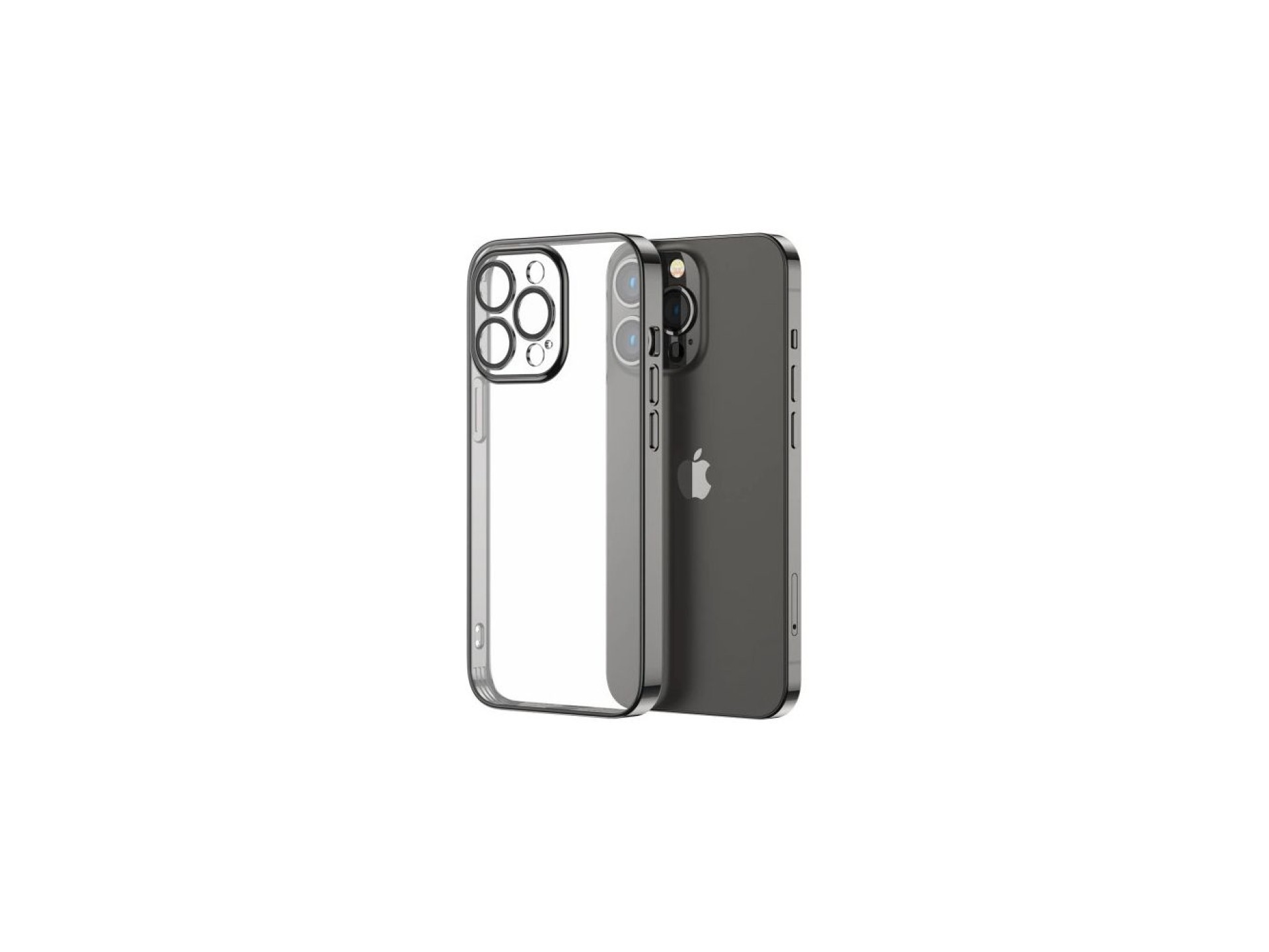 Funda Joyroom 14Q para iPhone 14 Plus con marco metálico negro (JR-14Q3-black)