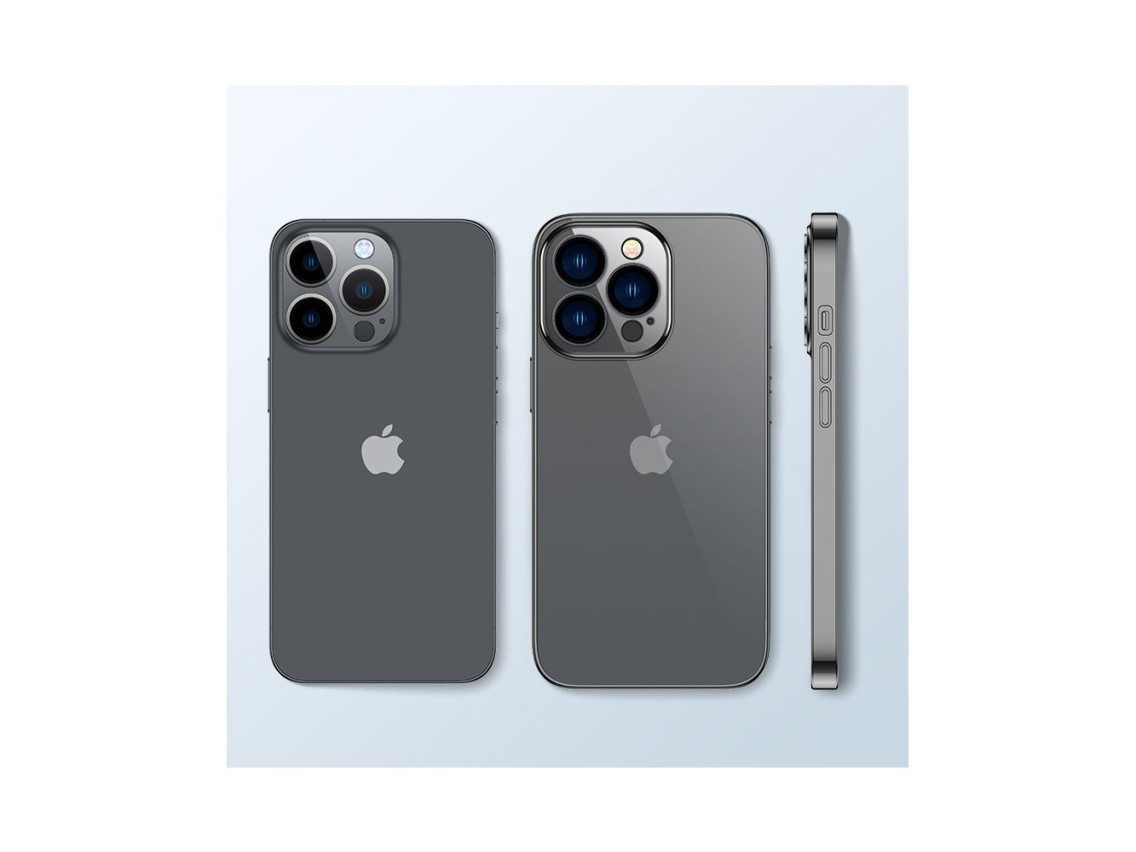 Funda Joyroom 14Q para iPhone 14 Plus con marco metálico negro (JR-14Q3-black)