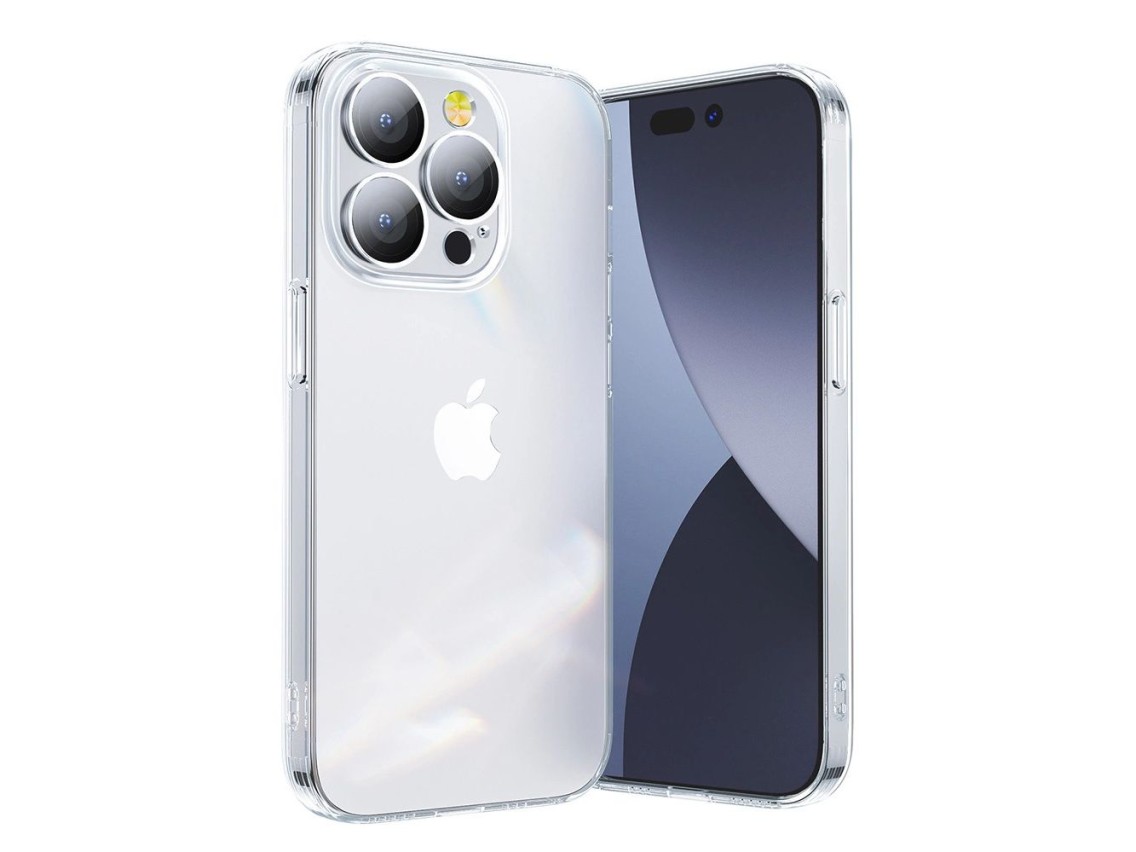 Funda Joyroom 14Q para iPhone 14 con cubierta transparente para la cámara (JR-14Q1 transparente)