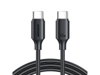 Cabo USB-C/USB-C PD QC Joyroom Long-Lasting Series A9, 60 W, 3 A, 1 m - preto Cabo USB-C/USB-C PD QC Joyroom Long-Lasting Series A9, 60 W, 3 A, 1 m - preto