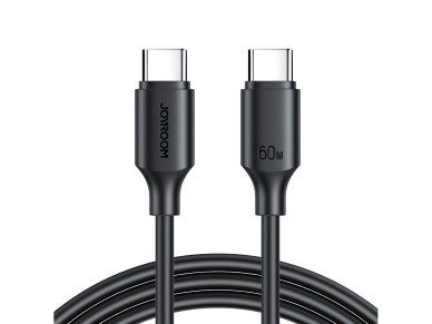 Joyroom Long-Lasting Series A9 USB-C / USB-C PD QC cable 60W 3A 1m - black Joyroom Long-Lasting Series A9 USB-C / USB-C PD QC cable 60W 3A 1m - black