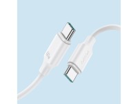 Cabo USB-C/USB-C PD QC Joyroom Long-Lasting Series A9, 60 W, 3 A, 1 m - branco Cabo USB-C/USB-C PD QC Joyroom Long-Lasting Series A9, 60 W, 3 A, 1 m - branco