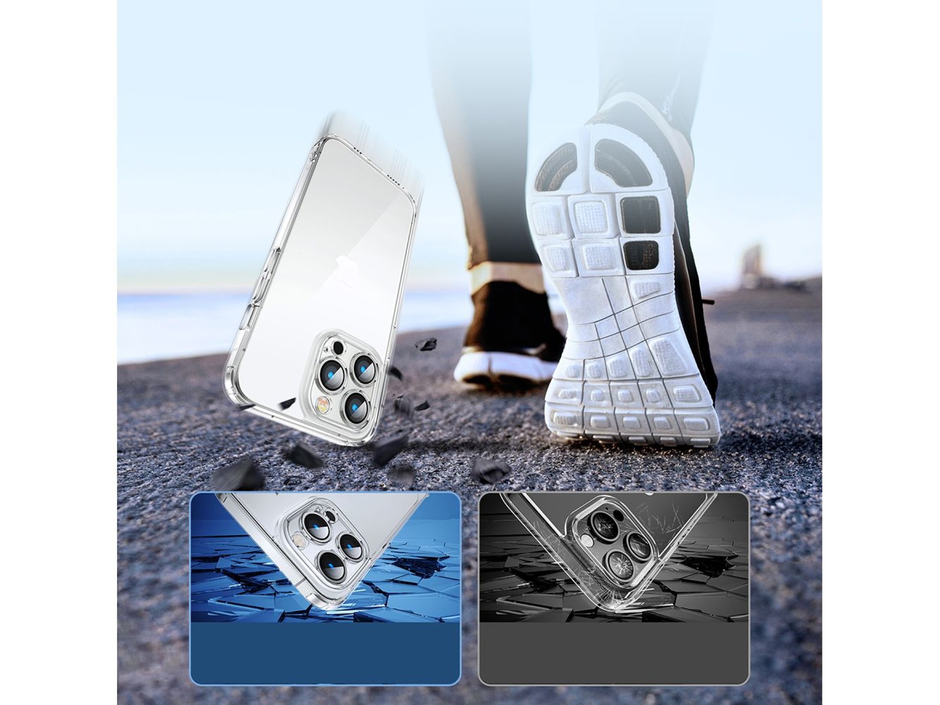 Capa Joyroom 14D para iPhone 14 Plus, resistente e transparente (JR-14D3)