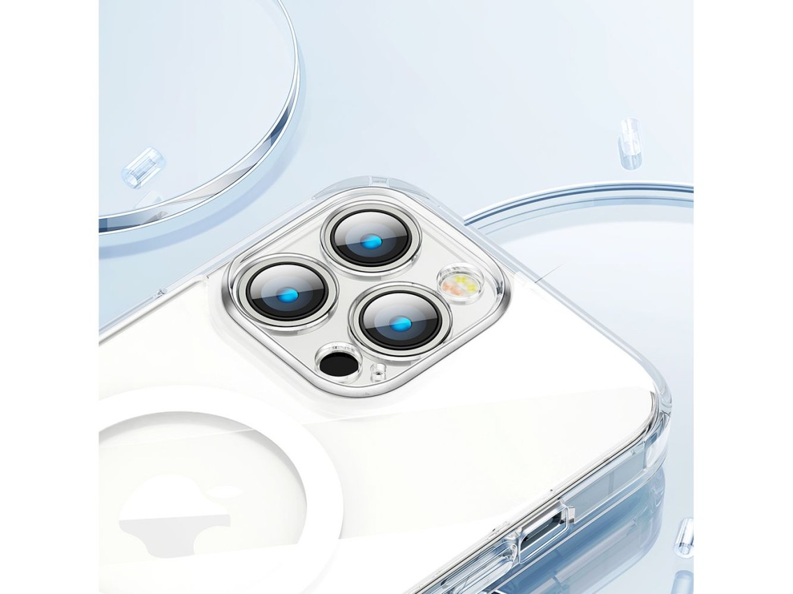 Joyroom 14D Magnetic Case Magnetic Case for iPhone 14 Plus Compatible with MagSafe transparent (JR-1