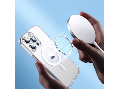 Capa magnética Joyroom 14D para iPhone 14 Plus compatível com MagSafe, transparente (JR-14D7) Capa magnética Joyroom 14D para iPhone 14 Plus compatível com MagSafe, transparente (JR-14D7)