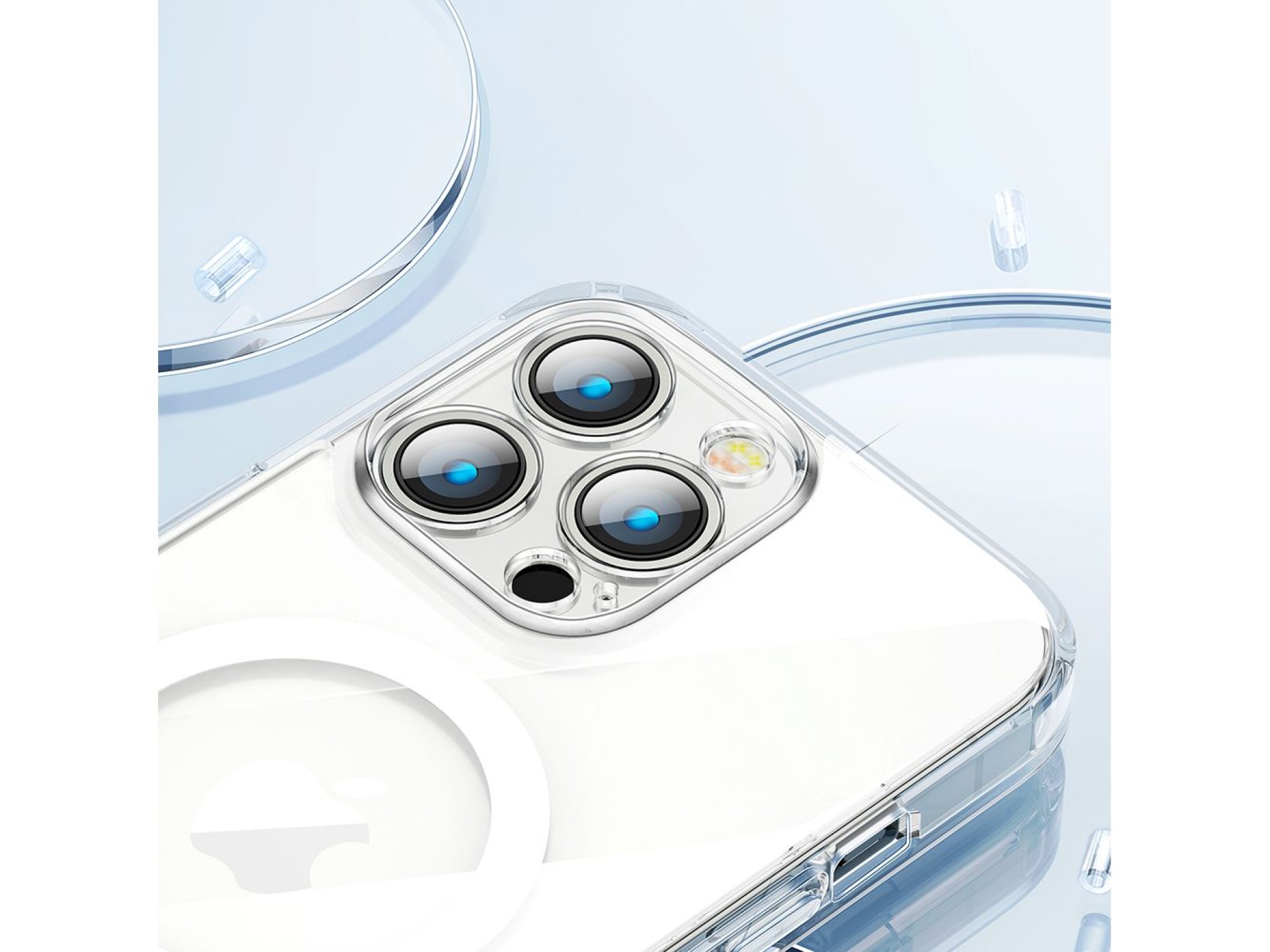 Joyroom 14D Magnetic Case Magnetic Case for iPhone 14 Plus Compatible with MagSafe transparent (JR-1