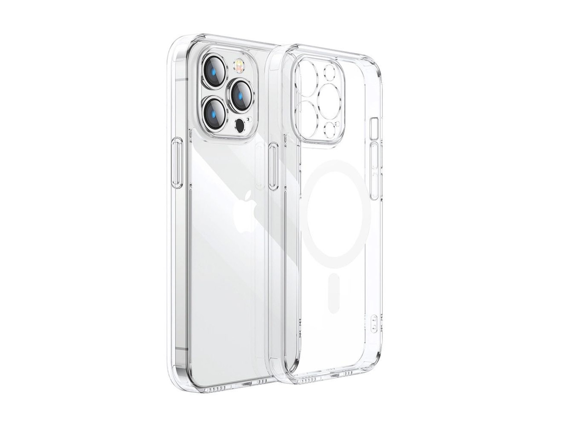 Joyroom 14D Magnetic Case Magnetic Case for iPhone 14 Plus Compatible with MagSafe transparent (JR-1