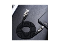 Joyroom Sharp Series S-M411 USB-A / Lightning 3A Cable 1.2m with Charging Indicator - Black Joyroom Sharp Series S-M411 USB-A / Lightning 3A Cable 1.2m with Charging Indicator - Black