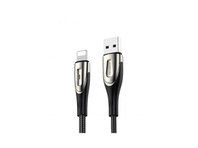 Cable USB-A/Lightning 3A Joyroom Sharp Series S-M411 de 1,2 m con indicador de carga - Negro Cable USB-A/Lightning 3A Joyroom Sharp Series S-M411 de 1,2 m con indicador de carga - Negro