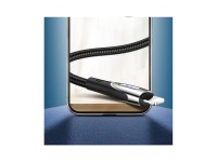 Joyroom Sharp Series S-M411 USB-A / Lightning 3A Cable 1.2m with Charging Indicator - Black Joyroom Sharp Series S-M411 USB-A / Lightning 3A Cable 1.2m with Charging Indicator - Black