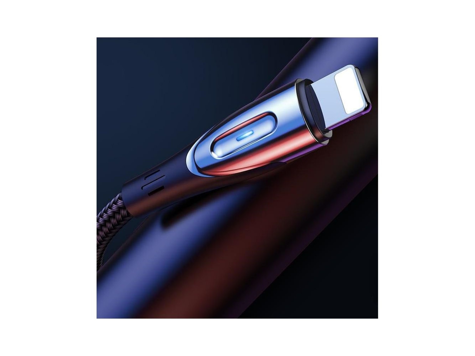 Joyroom Sharp Series S-M411 USB-A / Lightning 3A Cable 1.2m with Charging Indicator - Black