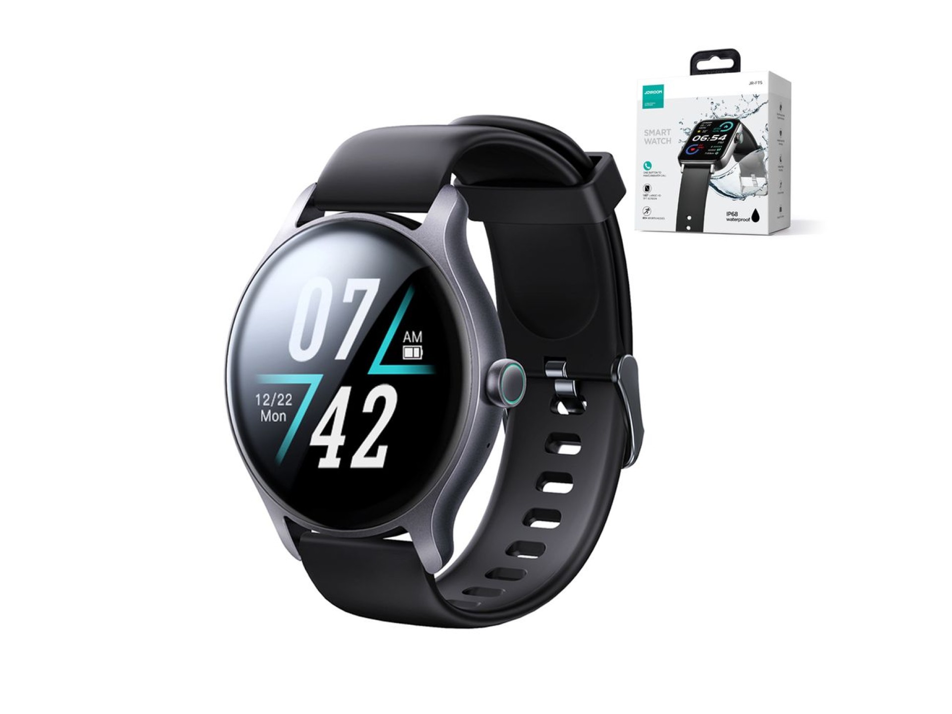 Joyroom Classis Series JR-FC1 smartwatch with call answering function / IP68 protection - gray