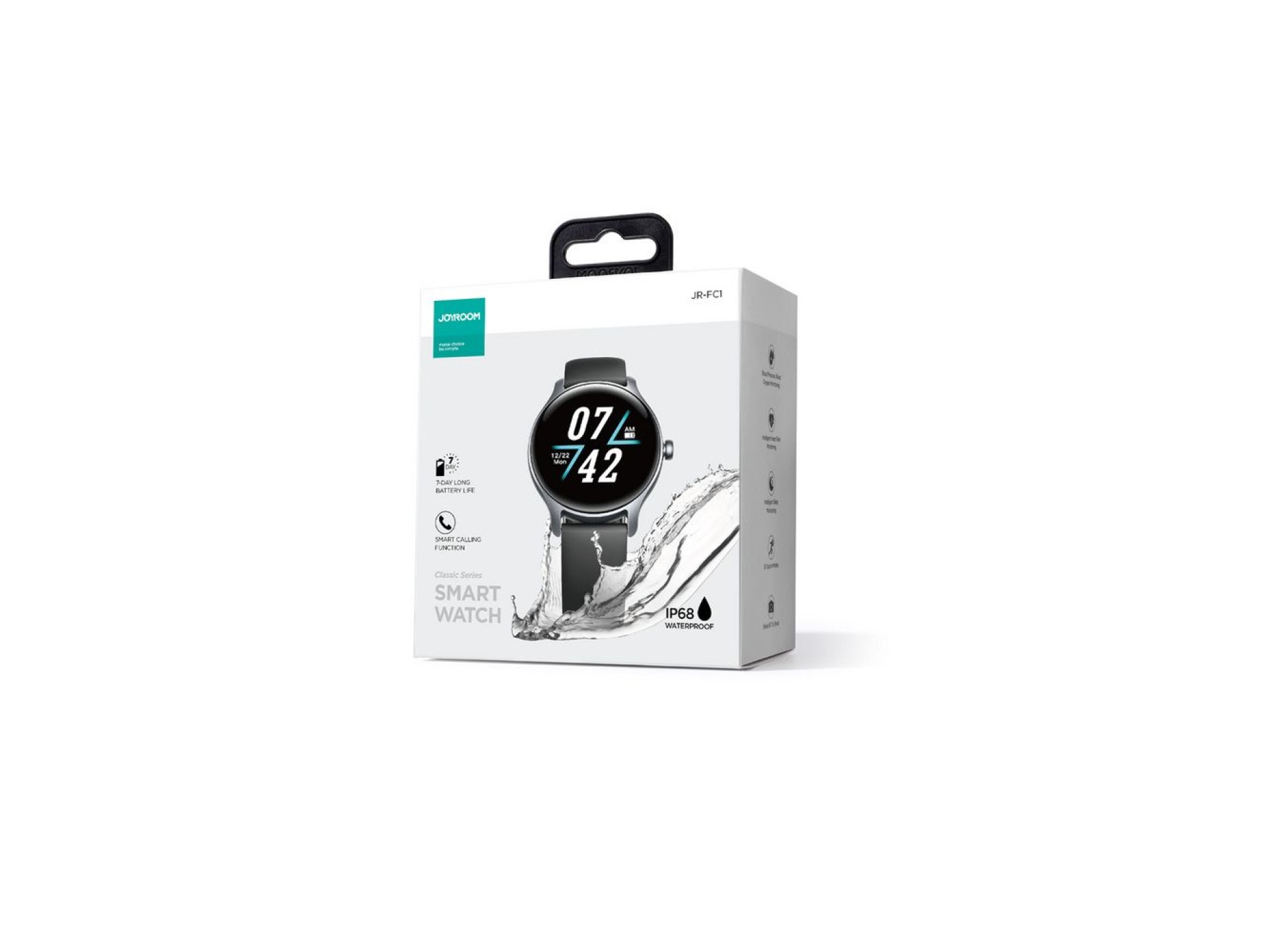 Joyroom Classis Series JR-FC1 smartwatch with call answering function / IP68 protection - gray
