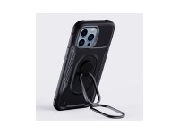 Capa Joyroom Dual Hinge para iPhone 14 Pro, capa reforçada com suporte e anel de fixação, preta. Capa Joyroom Dual Hinge para iPhone 14 Pro, capa reforçada com suporte e anel de fixação, preta.