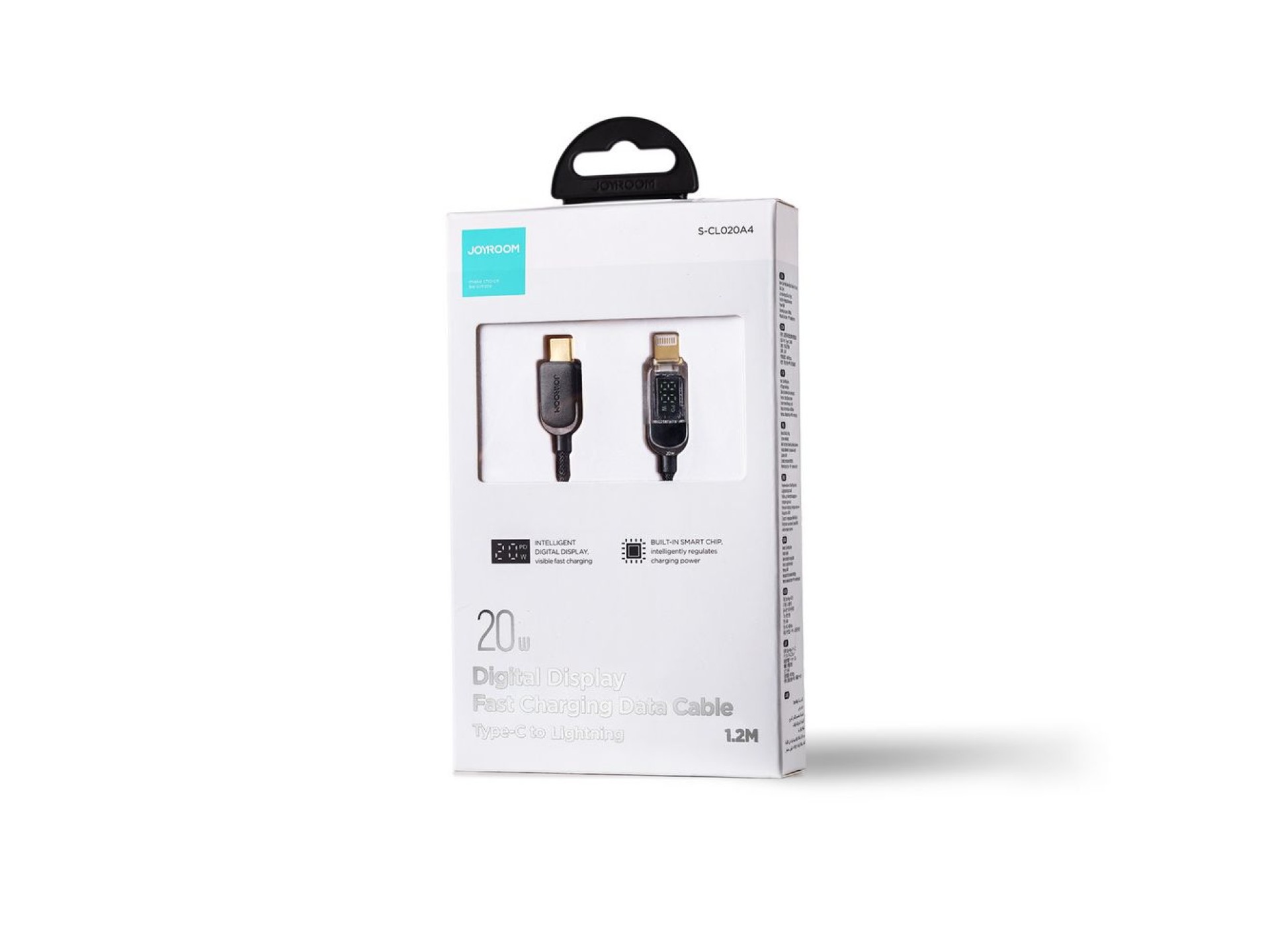 Joyroom A4 USB-C / Lightning Cable 20W 1.2m with display - black