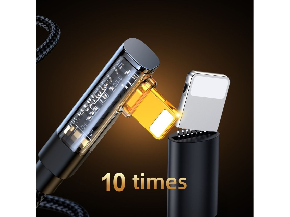 Joyroom Gaming Cable S-CL020A6 Lightning (angled) / USB-C (straight) 20W 1.2 m - black