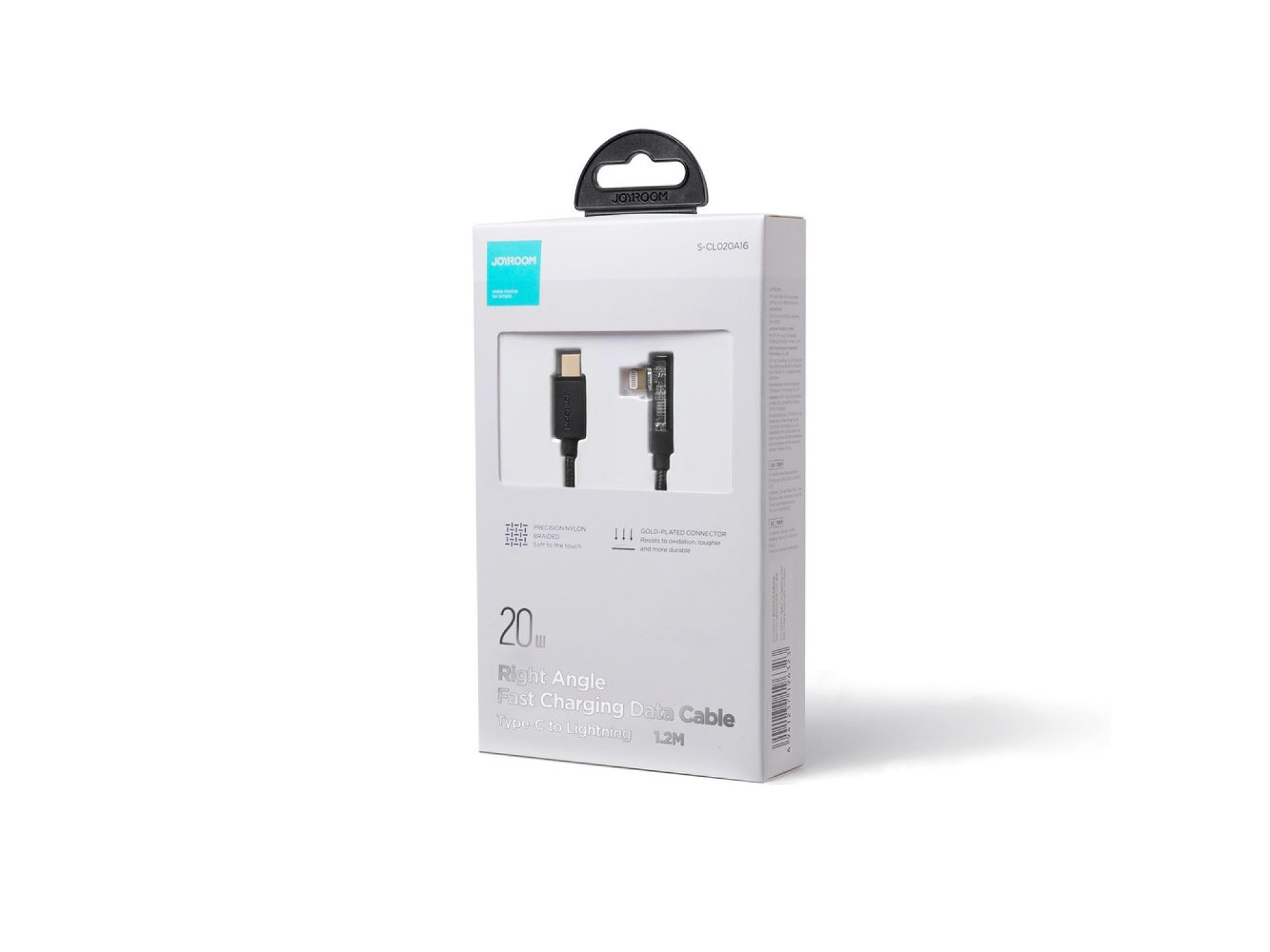 Joyroom Gaming Cable S-CL020A6 Lightning (angled) / USB-C (straight) 20W 1.2 m - black