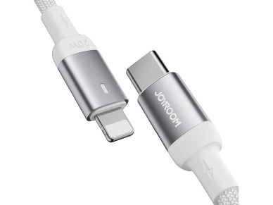 Cable Joyroom Extraordinary Series A10 Lightning / USB-C PD de 20 W, 1,2 m - blanco Cable Joyroom Extraordinary Series A10 Lightning / USB-C PD de 20 W, 1,2 m - blanco