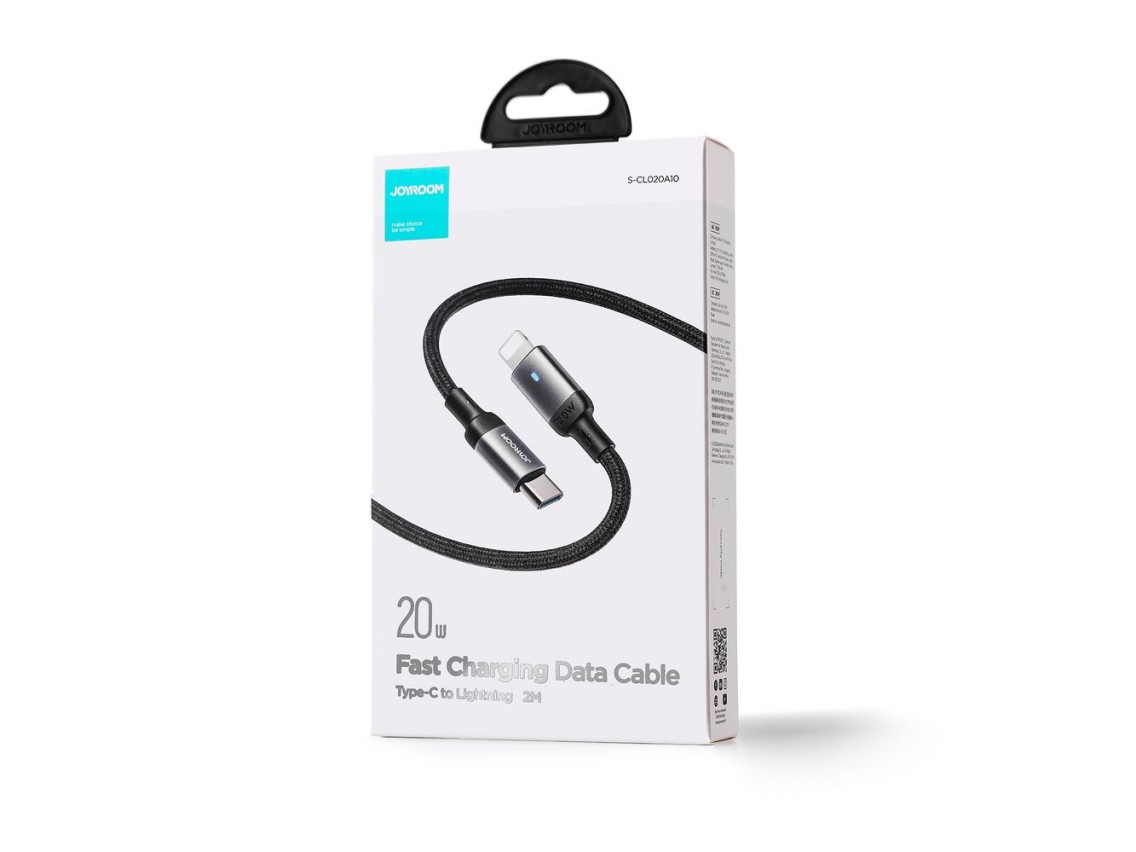 Joyroom Extraordinary Series A10 Lightning / USB-C PD 20W cable 1.2 m - black