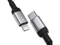 Joyroom Extraordinary Series A10 Lightning / USB-C PD 20W cable 1.2 m - black Joyroom Extraordinary Series A10 Lightning / USB-C PD 20W cable 1.2 m - black