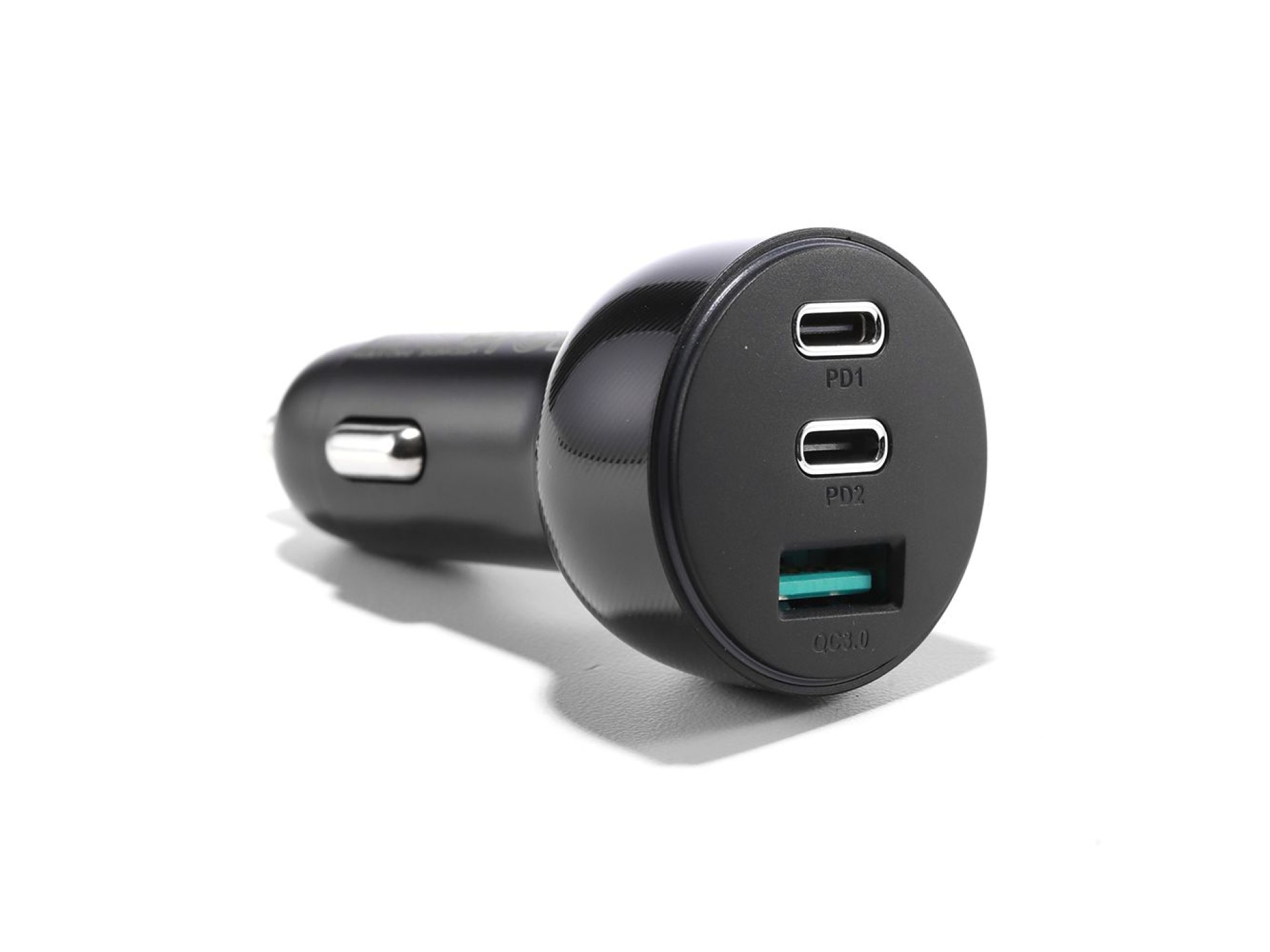 Cargador de coche Joyroom de 70 W con 3 puertos: USB, 2 x USB C negro (JR-CL26)
