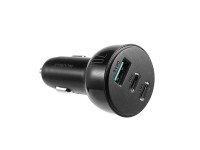 Cargador de coche Joyroom de 70 W con 3 puertos: USB, 2 x USB C negro (JR-CL26) Cargador de coche Joyroom de 70 W con 3 puertos: USB, 2 x USB C negro (JR-CL26)