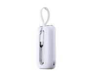 Mini powerbank Joyroom 10000mAh Série Colorida 22.5W com 2 cabos USB C e Lightning integrados, branc Mini powerbank Joyroom 10000mAh Série Colorida 22.5W com 2 cabos USB C e Lightning integrados, branc