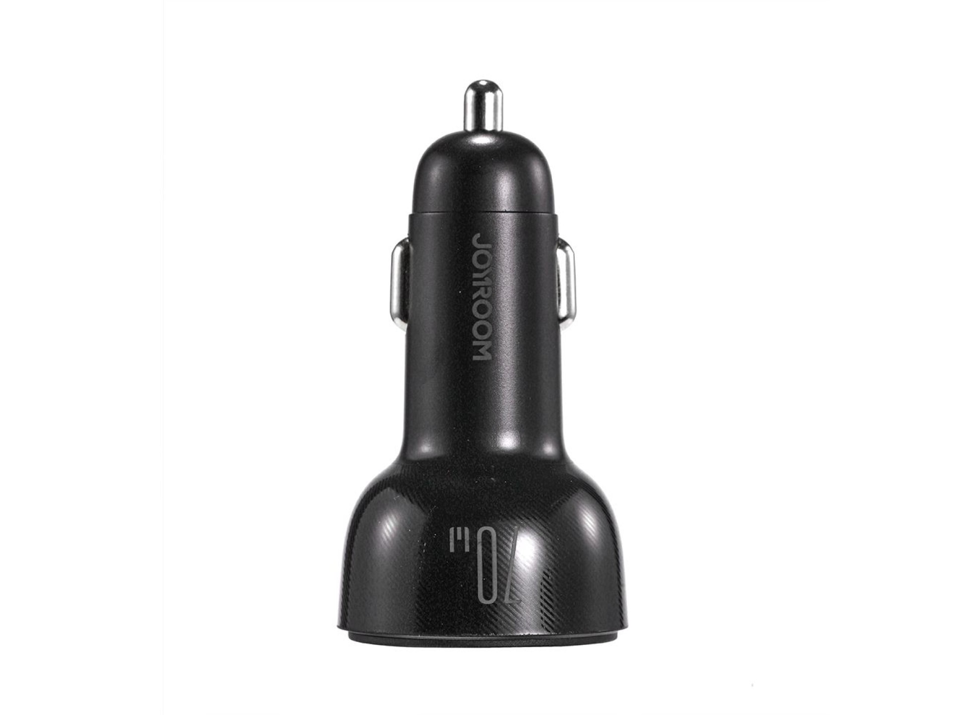 Cargador de coche Joyroom de 70 W con 3 puertos: USB, 2 x USB C negro (JR-CL26)