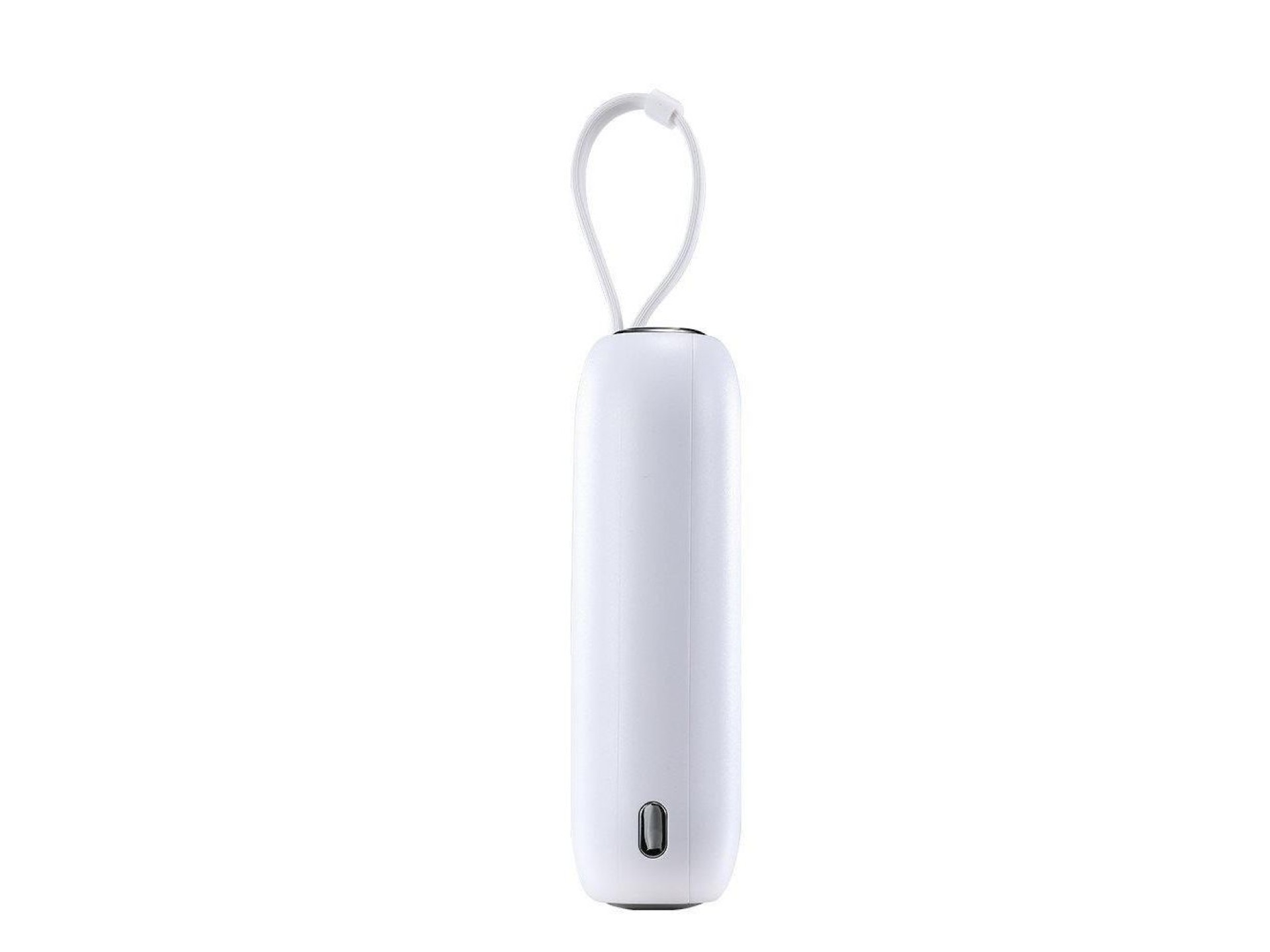 Mini powerbank Joyroom 10000mAh Série Colorida 22.5W com 2 cabos USB C e Lightning integrados, branc