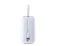 Mini powerbank Joyroom 10000mAh Série Colorida 22.5W com 2 cabos USB C e Lightning integrados, branc Mini powerbank Joyroom 10000mAh Série Colorida 22.5W com 2 cabos USB C e Lightning integrados, branc
