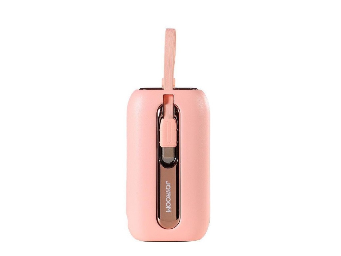 Joyroom mini powerbank 10000mAh Colorful Series 22.5W with 2 built-in USB C and Lightning cables pin