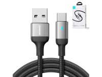 Cabo USB-A/USB-C Joyroom Extraordinary Series A10 3A de 1,2 m - Preto