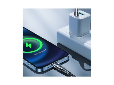 Joyroom Star-Cloud Series A3 USB-C / Lightning Cable 20W 1.2m with Smart Switch - Black