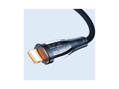 Joyroom Star-Cloud Series A3 USB-C / Lightning Cable 20W 1.2m with Smart Switch - Black