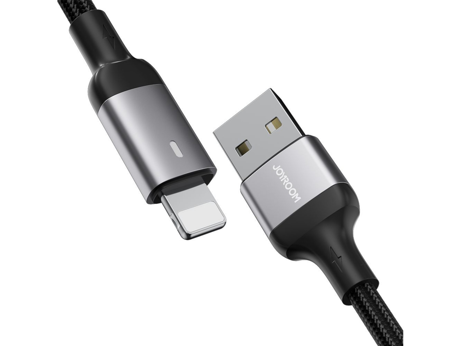 Cabo USB-A/Lightning 2.4A Joyroom Série Extraordinária A10, 1,2 m - Preto