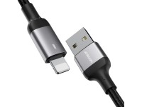 Cabo USB-A/Lightning 2.4A Joyroom Série Extraordinária A10, 1,2 m - Preto Cabo USB-A/Lightning 2.4A Joyroom Série Extraordinária A10, 1,2 m - Preto