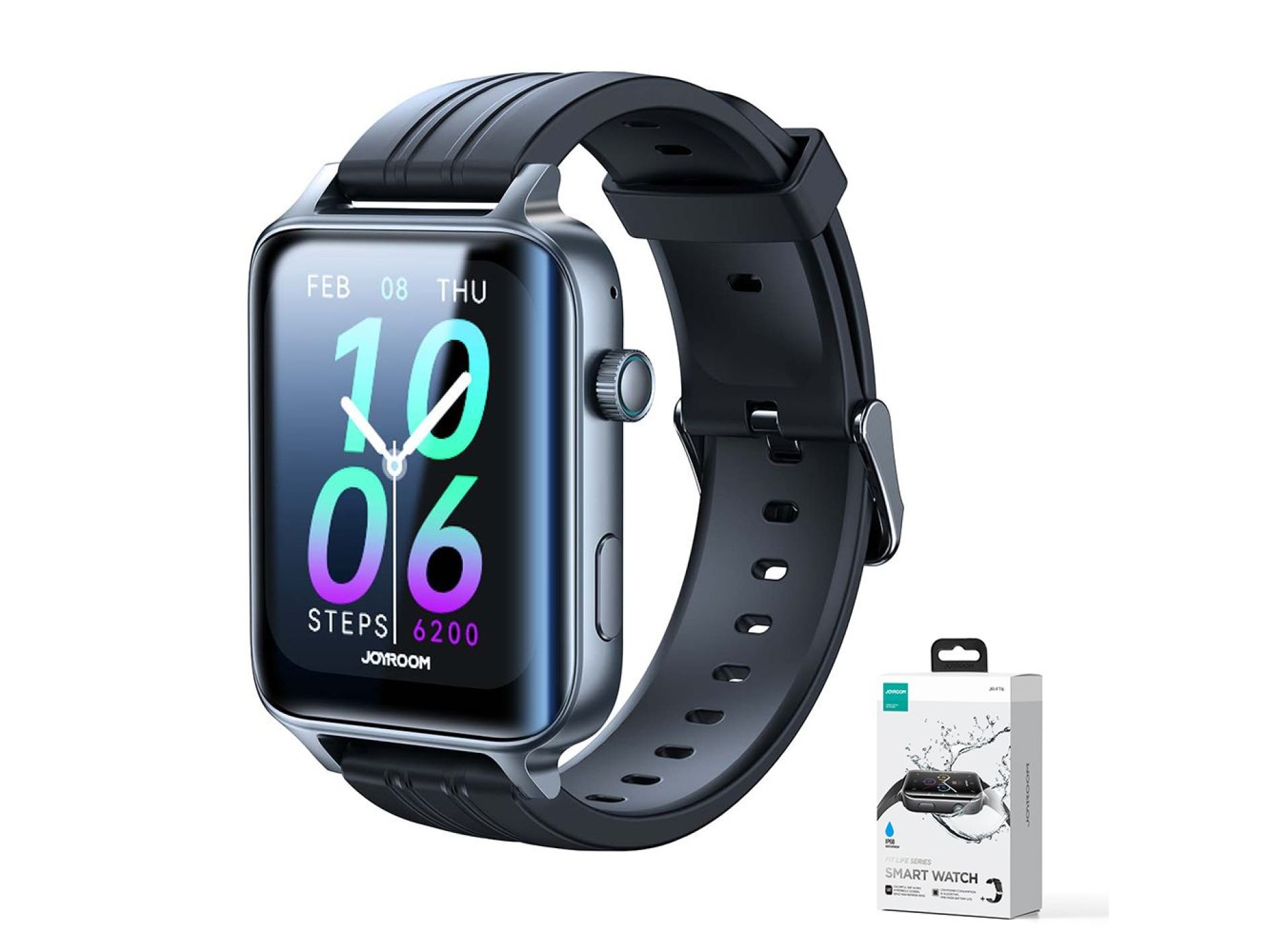Relógio inteligente Joyroom Fit-Life JR-FT6 com função de atendimento de chamadas / proteção IP68 -