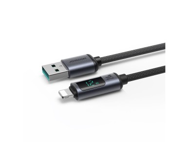 Joyroom Prism Series A16 Lightning / USB-A Cable 2.4A 1.2m with LED Display - Black