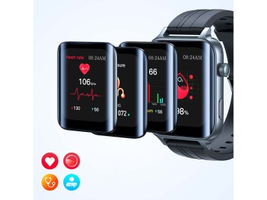 Joyroom Fit-Life JR-FT6 smartwatch with call answering function / IP68 protection - black Joyroom Fit-Life JR-FT6 smartwatch with call answering function / IP68 protection - black